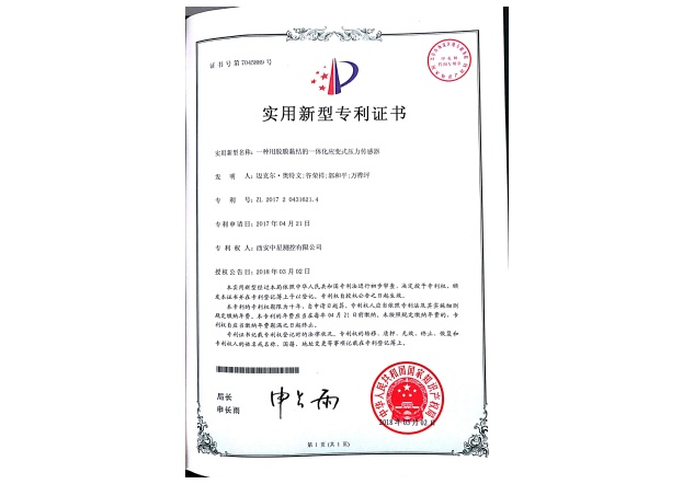 15實(shí)用新型專利： 一種用膠膜黏結(jié)的一體化應(yīng)變式壓力傳感器.jpg